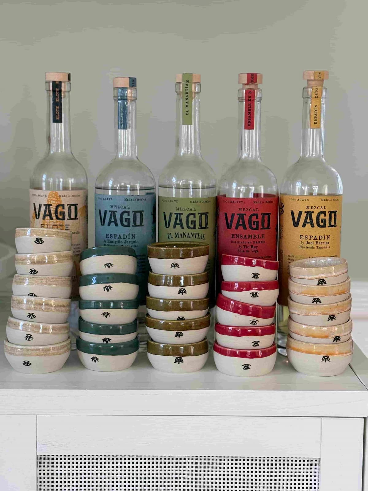 Mezcal Vago bottles